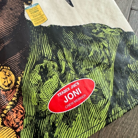 Trader Joe's Jolene and Joni Tote Grocery Reusable Shopping Bags Set of 2 NWT - Picture 5 of 8